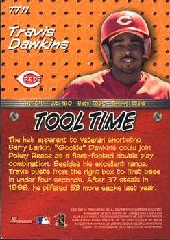 2000 Bowman - Tool Time #TT11 Travis Dawkins Back