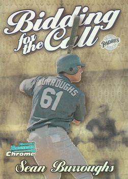 2000 Bowman Chrome - Bidding for the Call Refractors #BC10 Sean Burroughs  Front