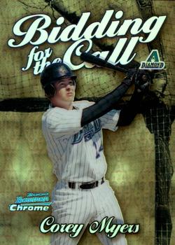 2000 Bowman Chrome - Bidding for the Call Refractors #BC12 Corey Myers  Front