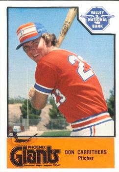 1979 Cramer Phoenix Giants #11 Don Carrithers Front