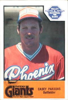 1979 Cramer Phoenix Giants #17 Casey Parsons Front