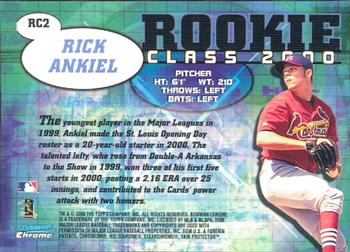 2000 Bowman Chrome - Rookie Class 2000 #RC2 Rick Ankiel  Back
