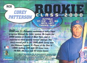 2000 Bowman Chrome - Rookie Class 2000 #RC8 Corey Patterson  Back