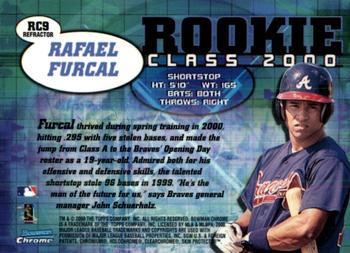 2000 Bowman Chrome - Rookie Class 2000 Refractors #RC9 Rafael Furcal  Back