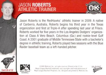 2009 MultiAd Oklahoma City RedHawks #29 Jason Roberts Back