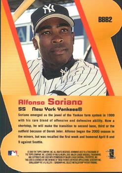 2000 Bowman's Best - Best Bets #BBB2 Alfonso Soriano  Back