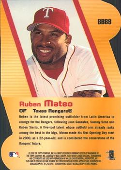 2000 Bowman's Best - Best Bets #BBB9 Ruben Mateo  Back