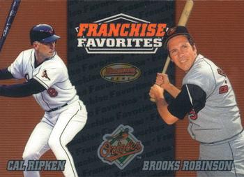 2000 Bowman's Best - Franchise Favorites #FR2C Cal Ripken / Brooks Robinson Front