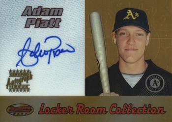 2000 Bowman's Best - Locker Room Collection Autographs #LRCA6 Adam Piatt Front