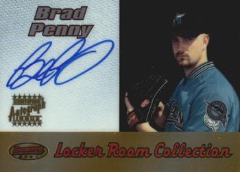 2000 Bowman's Best - Locker Room Collection Autographs #LRCA13 Brad Penny Front