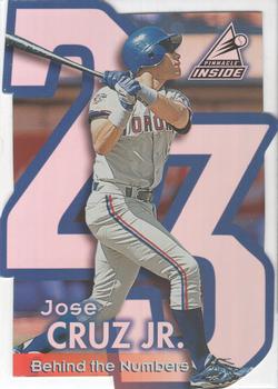 1998 Pinnacle Inside - Behind the Numbers #4 Jose Cruz Jr. Front