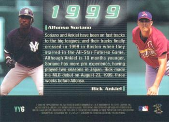 2000 Bowman's Best - Year by Year #YY6 Alfonso Soriano / Rick Ankiel  Back