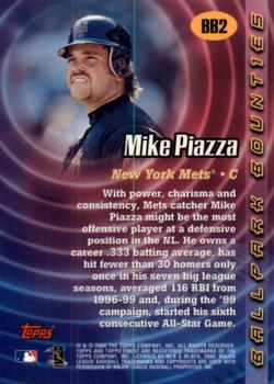 2000 Finest - Ballpark Bounties #BB2 Mike Piazza  Back