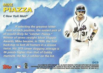 2000 Finest - Dream Cast #DC8 Mike Piazza  Back
