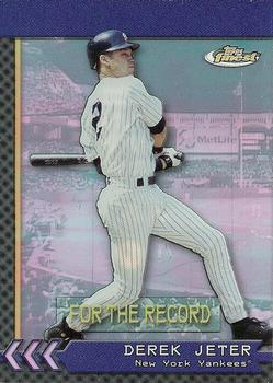 2000 Finest - For the Record #FR1a Derek Jeter Front