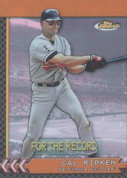 2000 Finest - For the Record #FR6a Cal Ripken Jr. Front