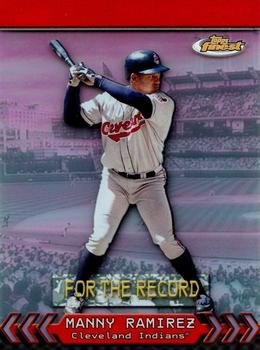 2000 Finest - For the Record #FR8b Manny Ramirez Front