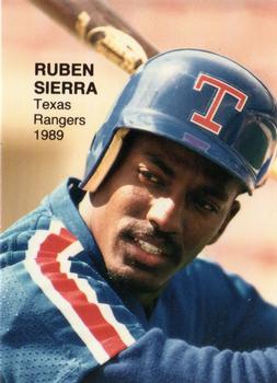 1989 Action Superstars Display Cards (unlicensed) #3 Ruben Sierra Front