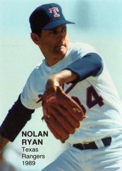 1989 Action Superstars Display Cards (unlicensed) #7 Nolan Ryan Front