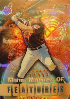2000 Finest - Gold Refractors #126 Manny Ramirez / Roberto Alomar  Front