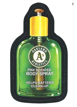 2016 Topps MLB Wacky Packages #1 Athletics Body Spray Front
