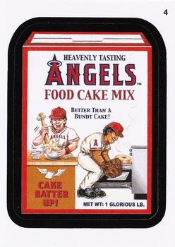 2016 Topps MLB Wacky Packages #4 Angels Food Cake Mix Front