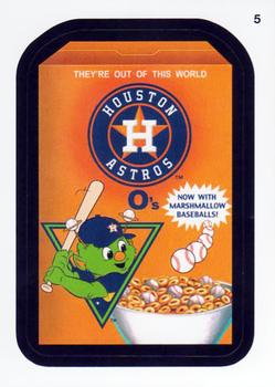 2016 Topps MLB Wacky Packages #5 Astros O’s Front