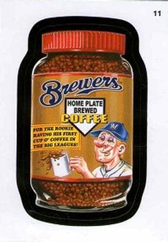 2016 Topps MLB Wacky Packages #11 Brewers Coffee Front