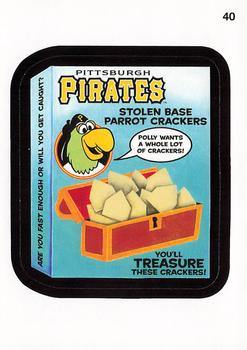 2016 Topps MLB Wacky Packages #40 Pirates Parrot Crackers Front