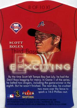 2000 Fleer E-X - E-Xciting #8 XT Scott Rolen  Back