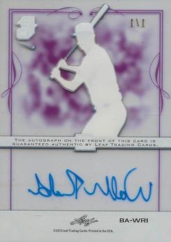 2015 Leaf Ultimate - Perfect Game Clear Autographs Purple #BA-WR1 Walker Robbins Back