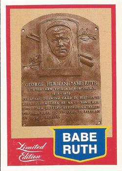 1989 CMC Babe Ruth Limited Edition #20 Babe Ruth Front