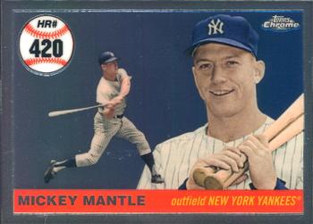 2008 Topps Chrome - Mickey Mantle Home Run History #MHRC420 Mickey Mantle Front