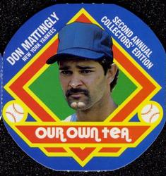1988 Our Own Tea Discs #3 Don Mattingly Front