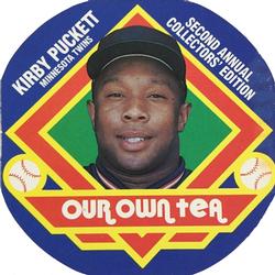 1988 Our Own Tea Discs #6 Kirby Puckett Front