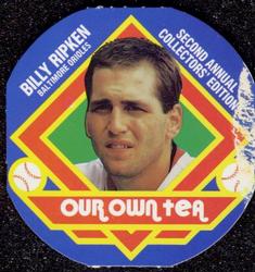 1988 Our Own Tea Discs #7 Billy Ripken Front