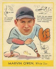 1938 Goudey Heads-Up (R323) #287 Marvin Owen Front