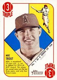 2015 Topps Heritage '51 - Mini Blue Back #1 Mike Trout Front