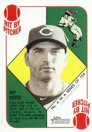 2015 Topps Heritage '51 - Mini Blue Back #6 Joey Votto Front