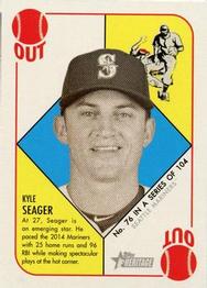 2015 Topps Heritage '51 - Mini Blue Back #76 Kyle Seager Front