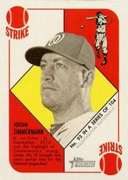 2015 Topps Heritage '51 - Mini Blue Back #93 Jordan Zimmermann Front