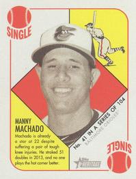 2015 Topps Heritage '51 - Mini Red Back #41 Manny Machado Front