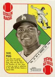 2015 Topps Heritage '51 - Mini Red Back #51 Yasiel Puig Front
