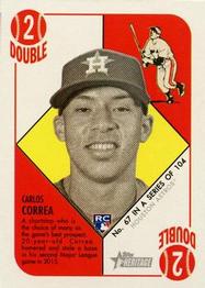 2015 Topps Heritage '51 - Mini Red Back #67 Carlos Correa Front