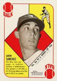 2015 Topps Heritage '51 - Mini Red Back #84 Aaron Sanchez Front