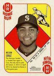 2015 Topps Heritage '51 - Mini Red Back #98 Nelson Cruz Front