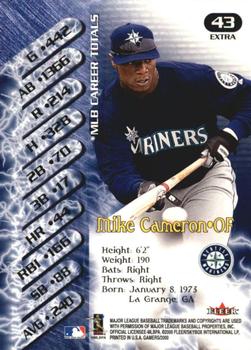 2000 Fleer Gamers - Extra #43 Mike Cameron  Back