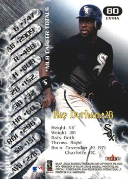 2000 Fleer Gamers - Extra #80 Ray Durham  Back