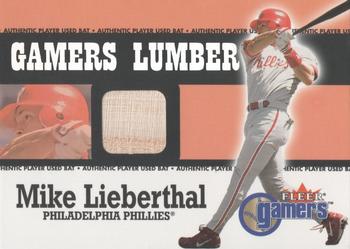 2000 Fleer Gamers - Gamers Lumber #NNO Mike Lieberthal  Front