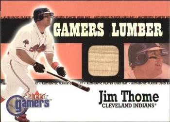 2000 Fleer Gamers - Gamers Lumber #NNO Jim Thome  Front
